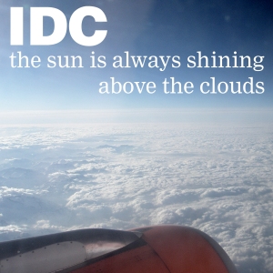 packshot sleeve art for the sun is always shining above the clouds album by IDC david mccarthy
